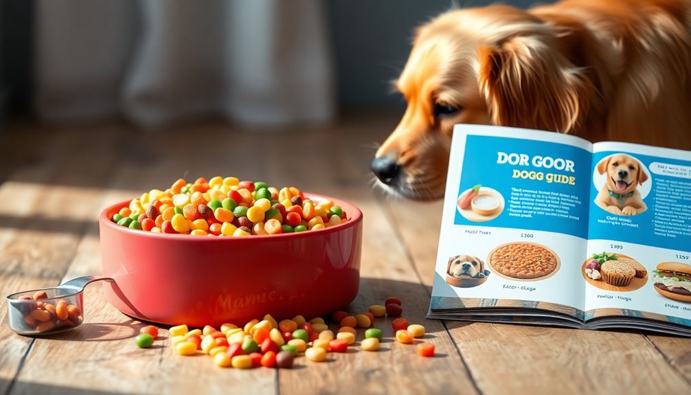 dog food portion guidelines