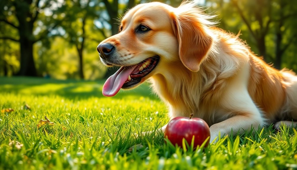 dogs can safely eat apples