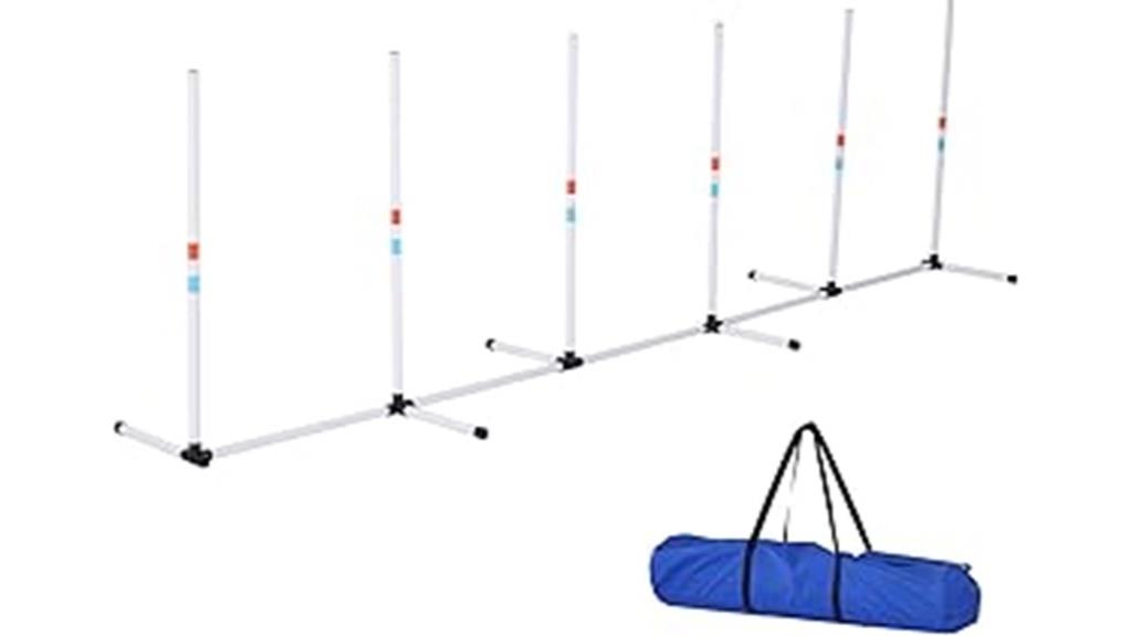 adjustable dog agility set
