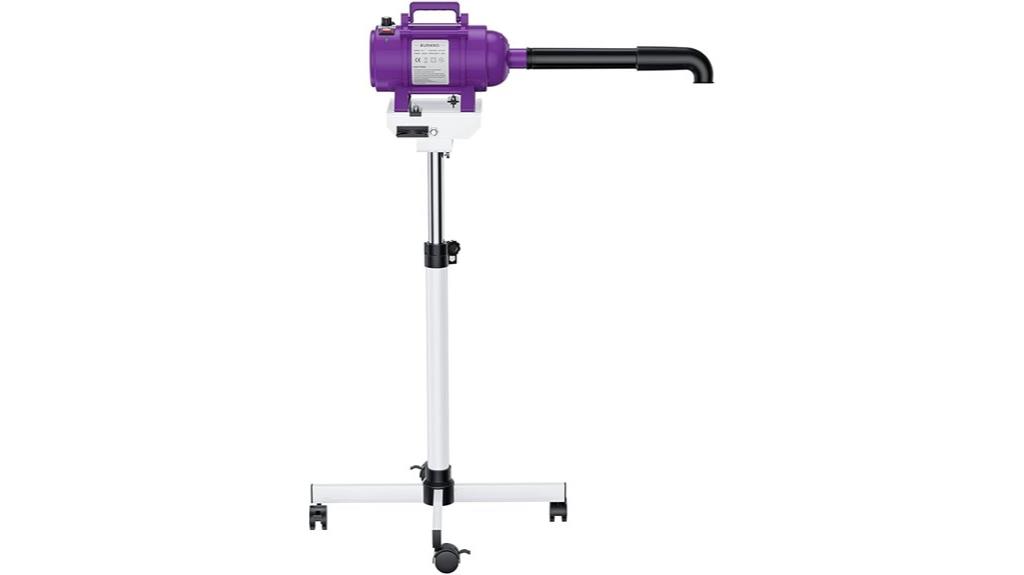 adjustable dog dryer stand