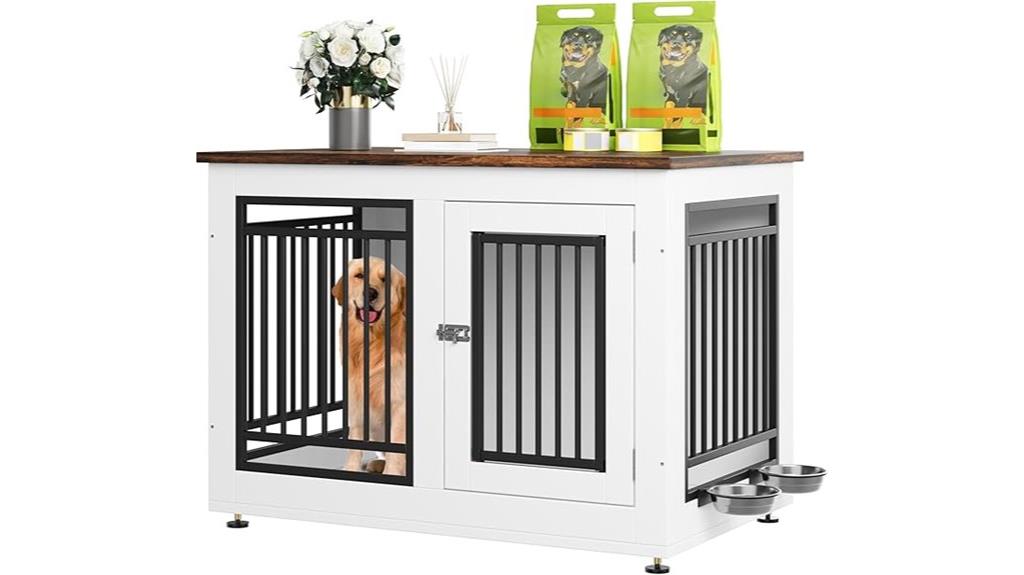 adjustable feet dog crate