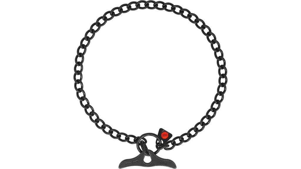black stainless steel collar