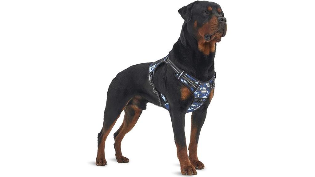 blue camo tactical harness