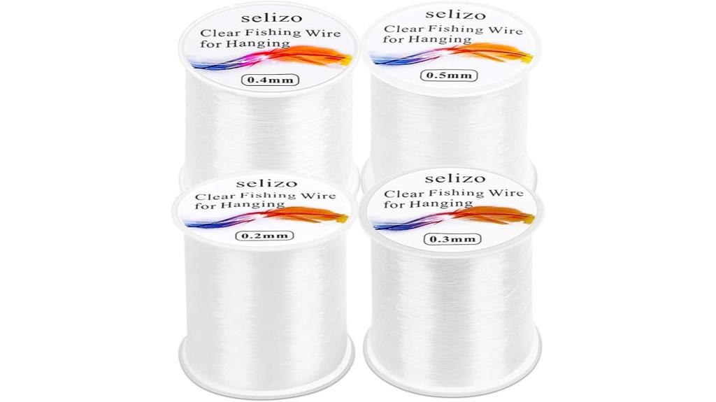 clear fishing wire pack