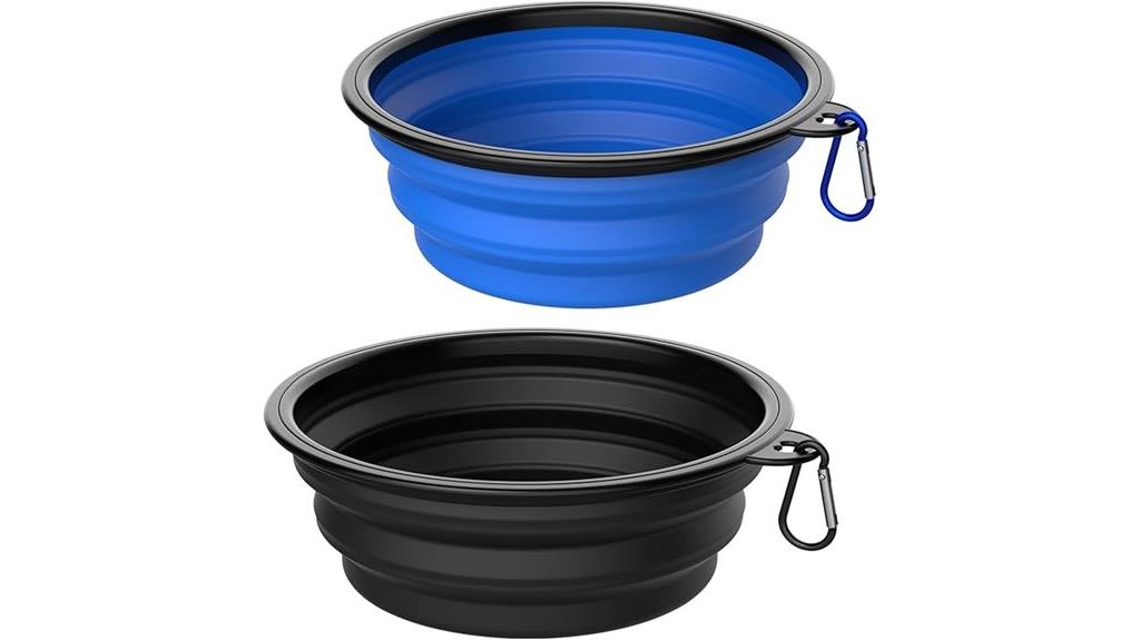 collapsible dog bowls pack