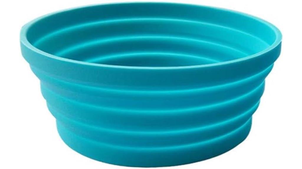 collapsible silicone travel bowl