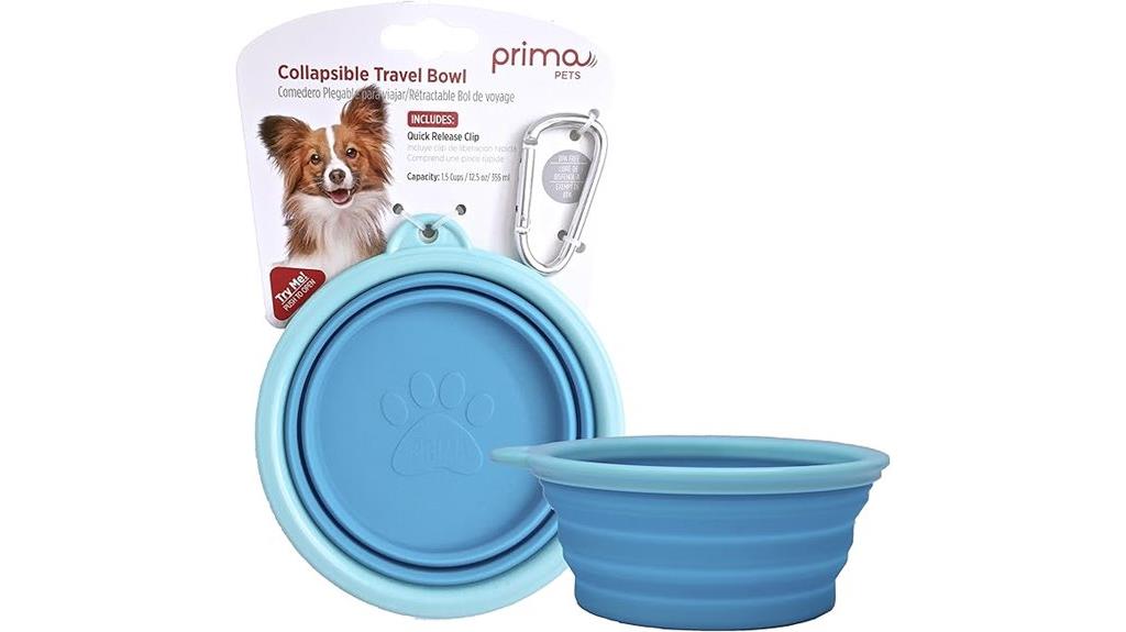 collapsible silicone travel bowl