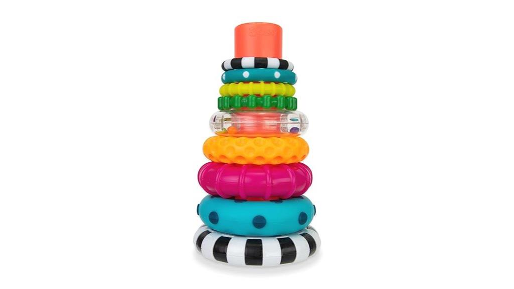 colorful circle stacking toy