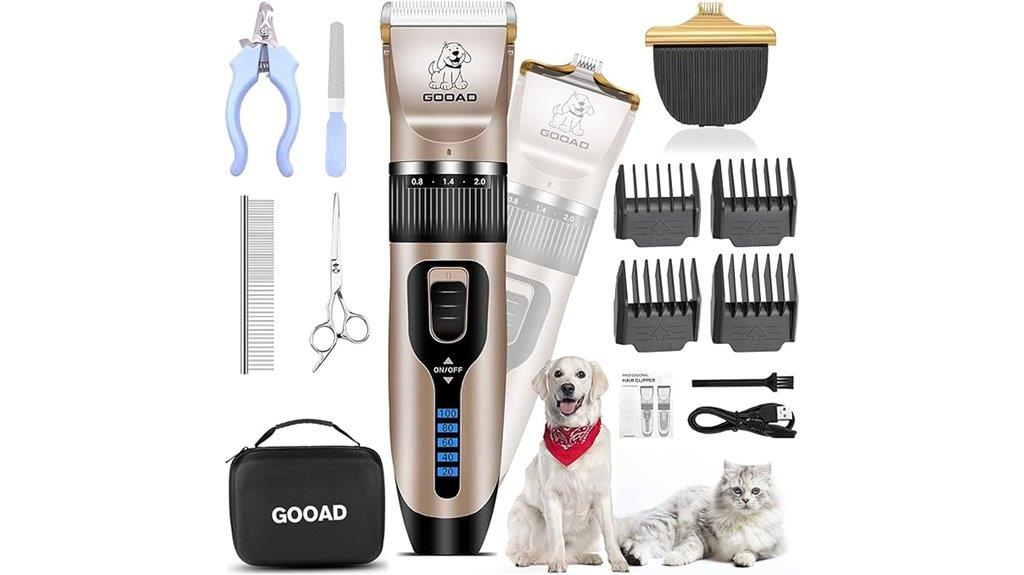 cordless pet grooming kit