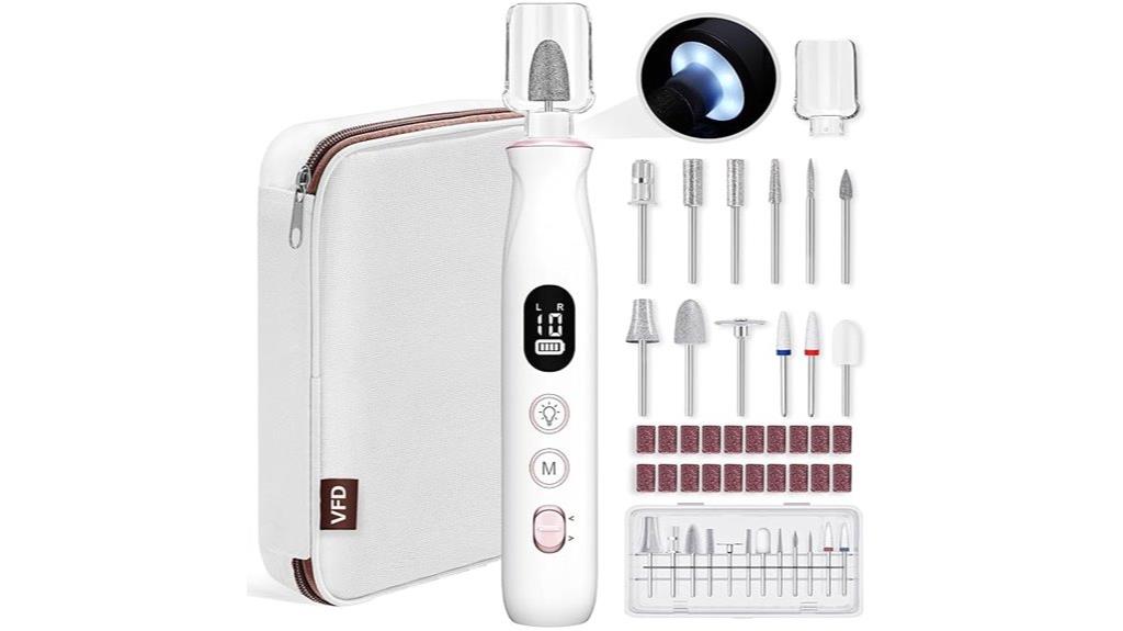 cordless rechargeable nail drill