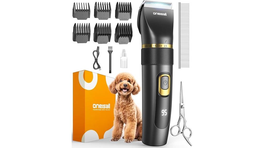 cordless waterproof dog clippers