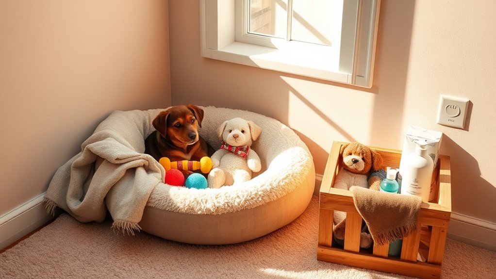 create a safe comfortable resting space