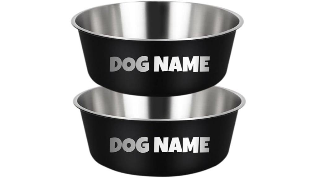 custom dog bowl set