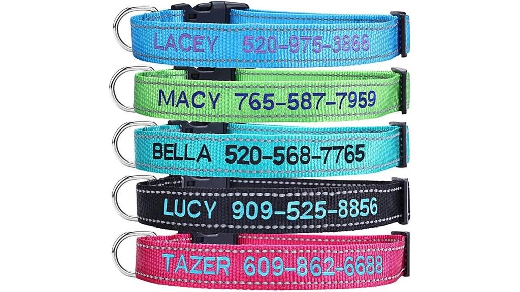 custom dog collar embroidery