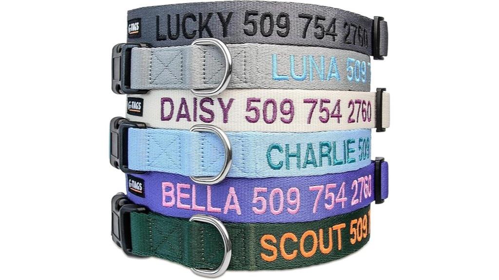 custom dog collar with id