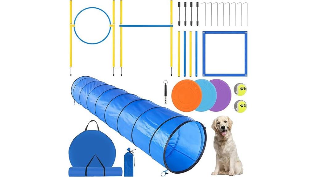 dog agility backyard set