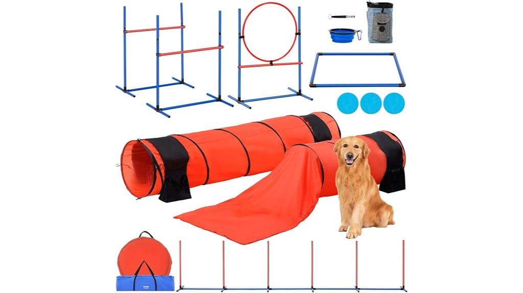 dog agility backyard set