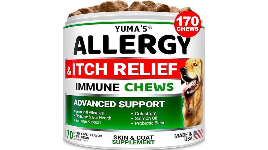 dog allergy skin supplement