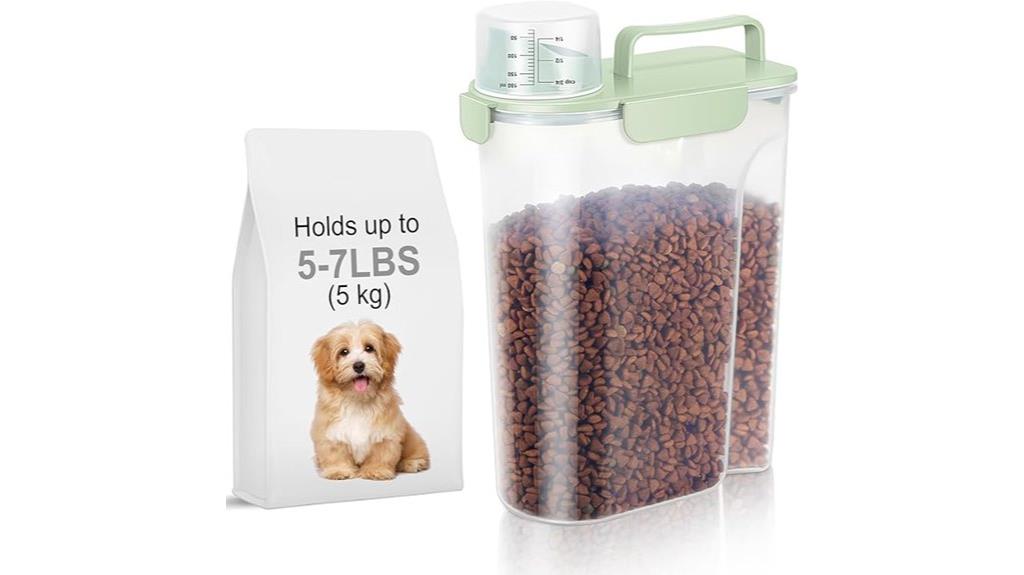 dog and cat food container