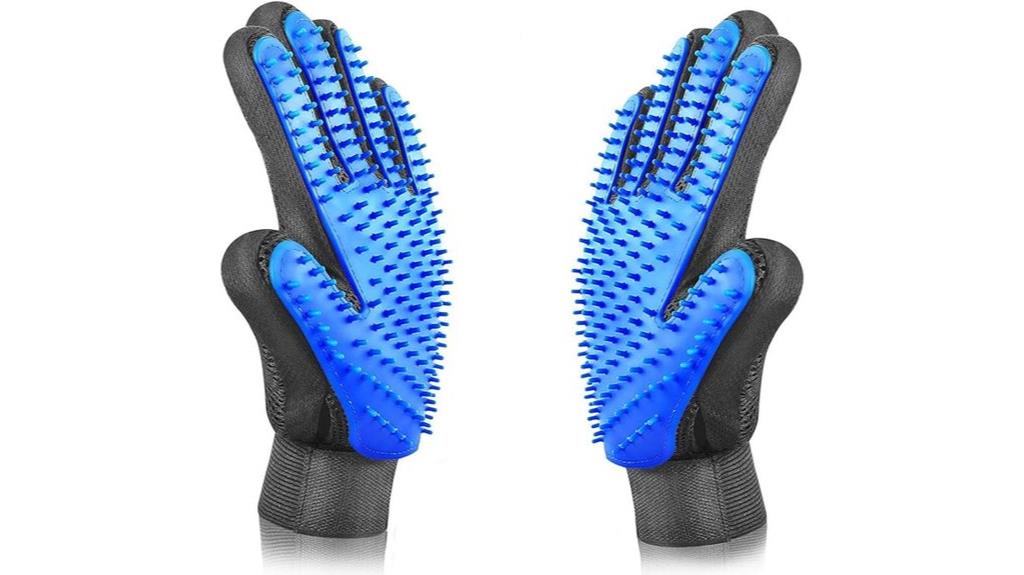 dog and cat grooming glove