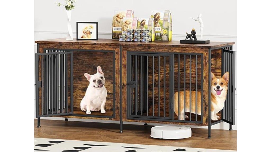 dog cage with divider