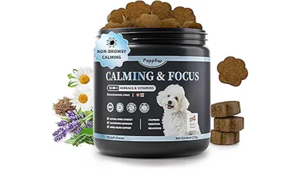 dog calming chews with bacon