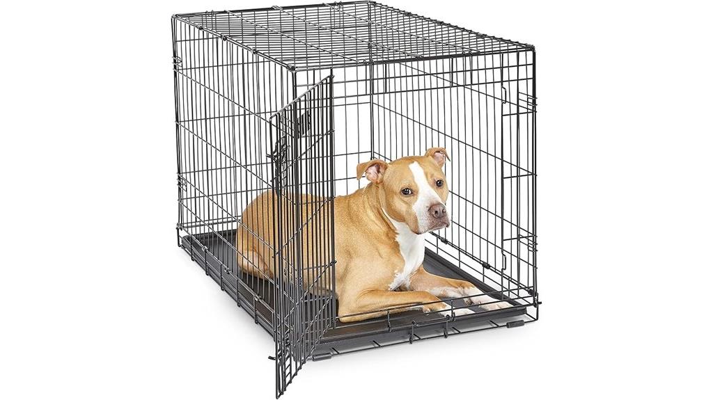 dog crate with leak proof pan