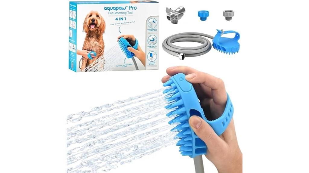 dog grooming spray scrubber