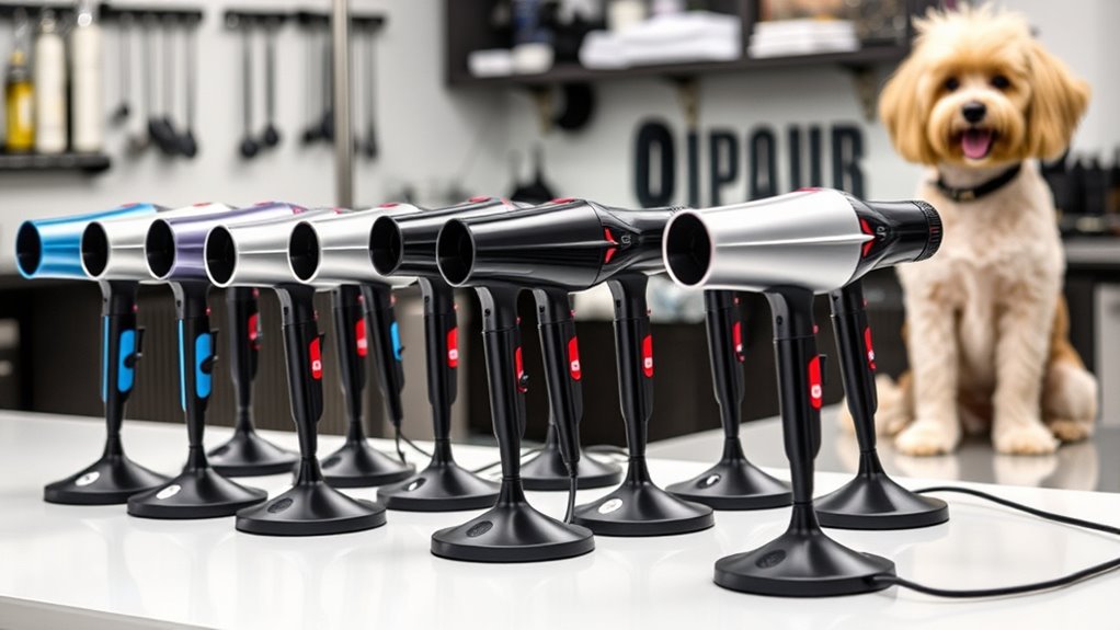 dog hair dryer stand