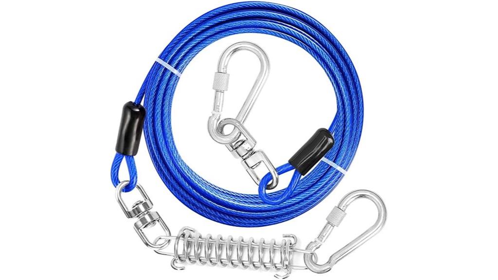 dog leash with shock spring