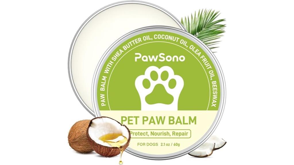 dog safe coconut balm