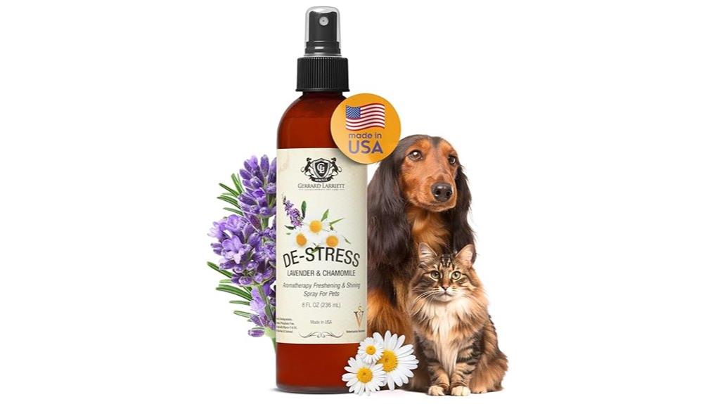 dog scent spray chamomile lavender
