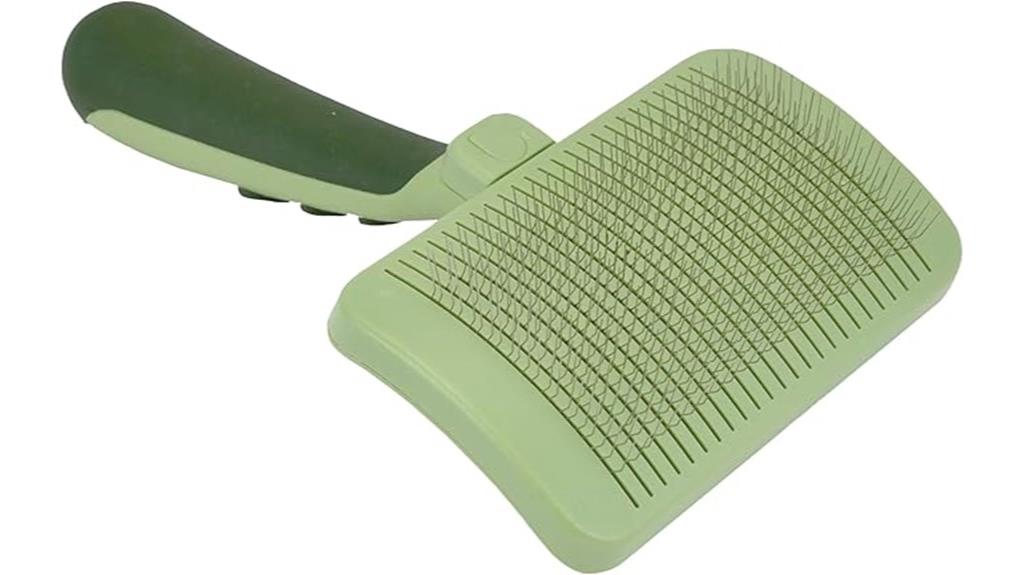 dog self cleaning slicker brush
