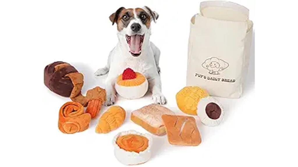 dog toy pack with bag