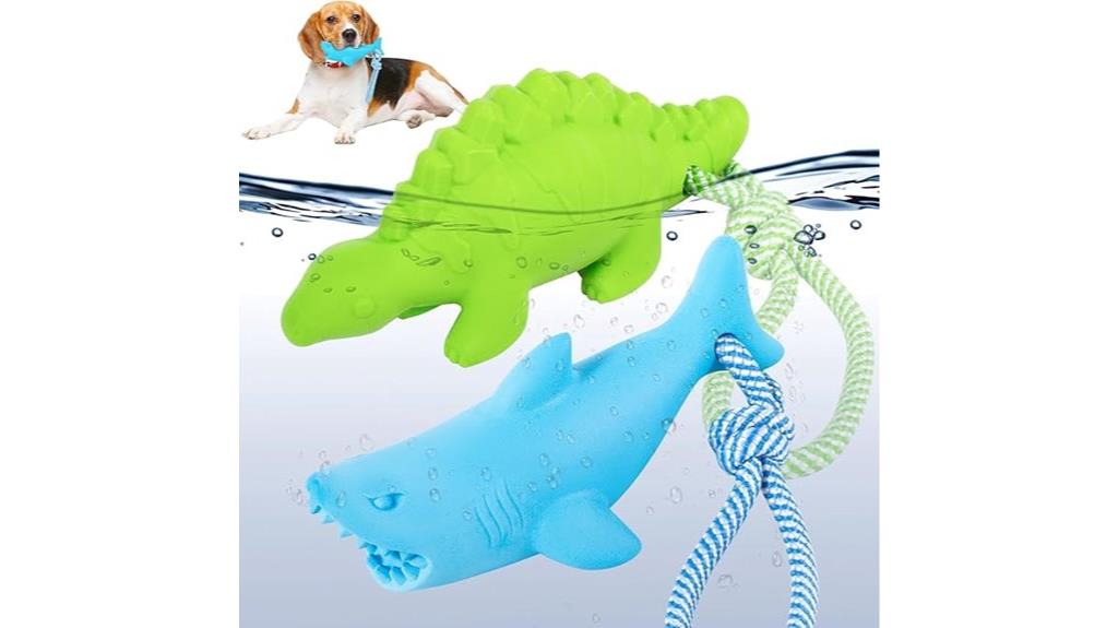 dog toy with aquatic animals