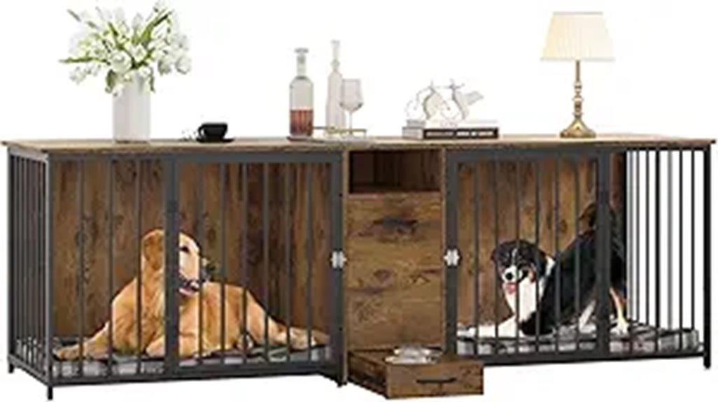 double dog crate furniture