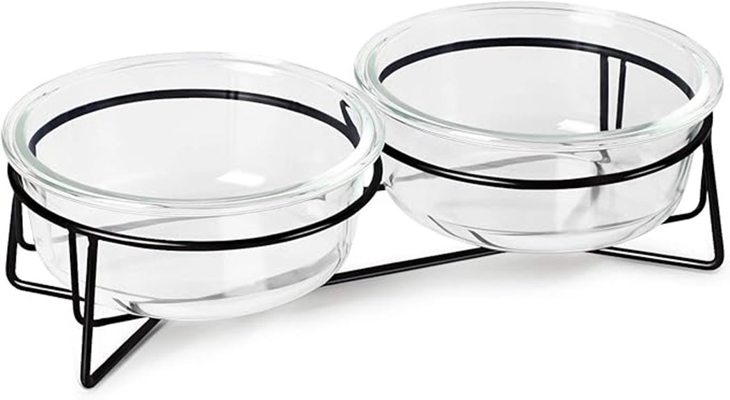 double glass bowl set