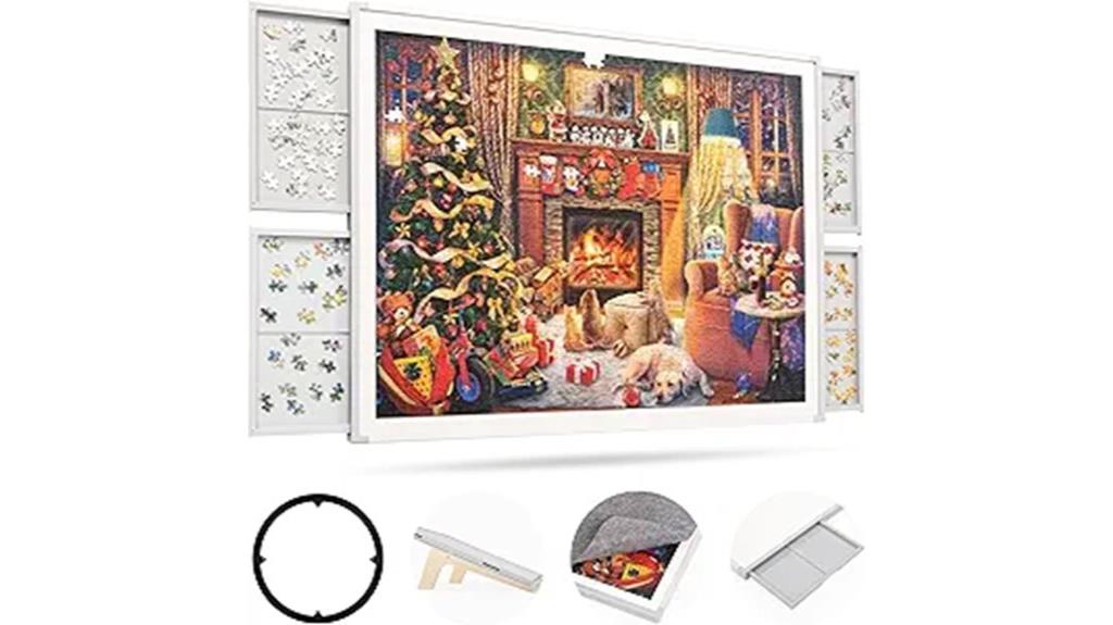double sided rotating puzzle board