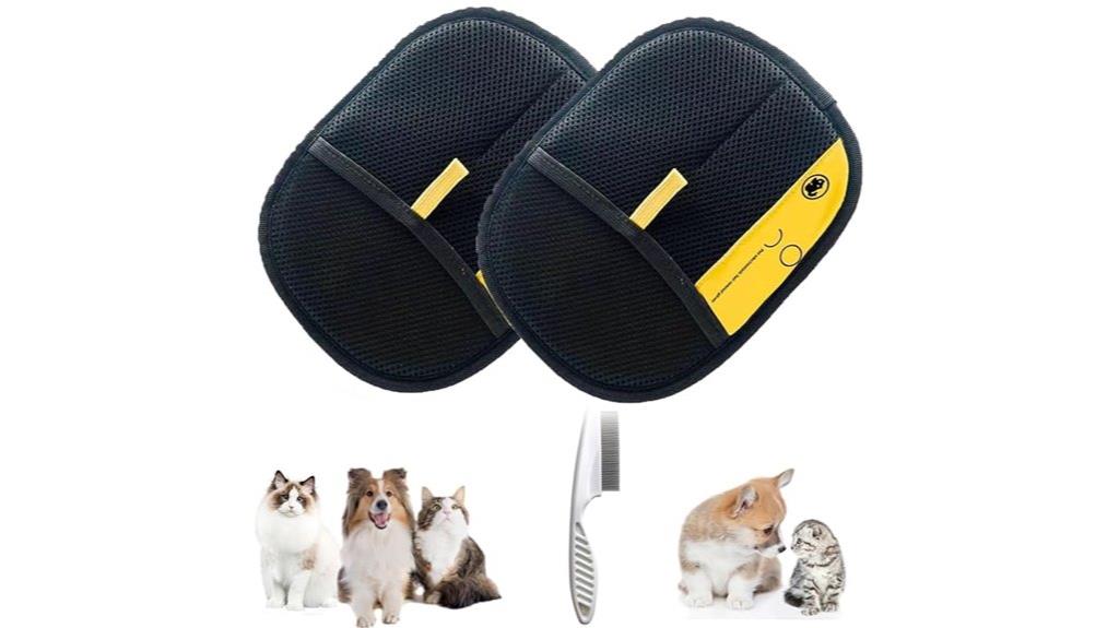 dual pack pet hair gloves