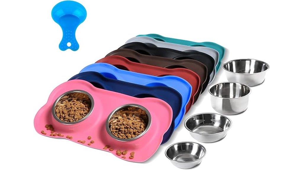 durable stainless steel pet bowls