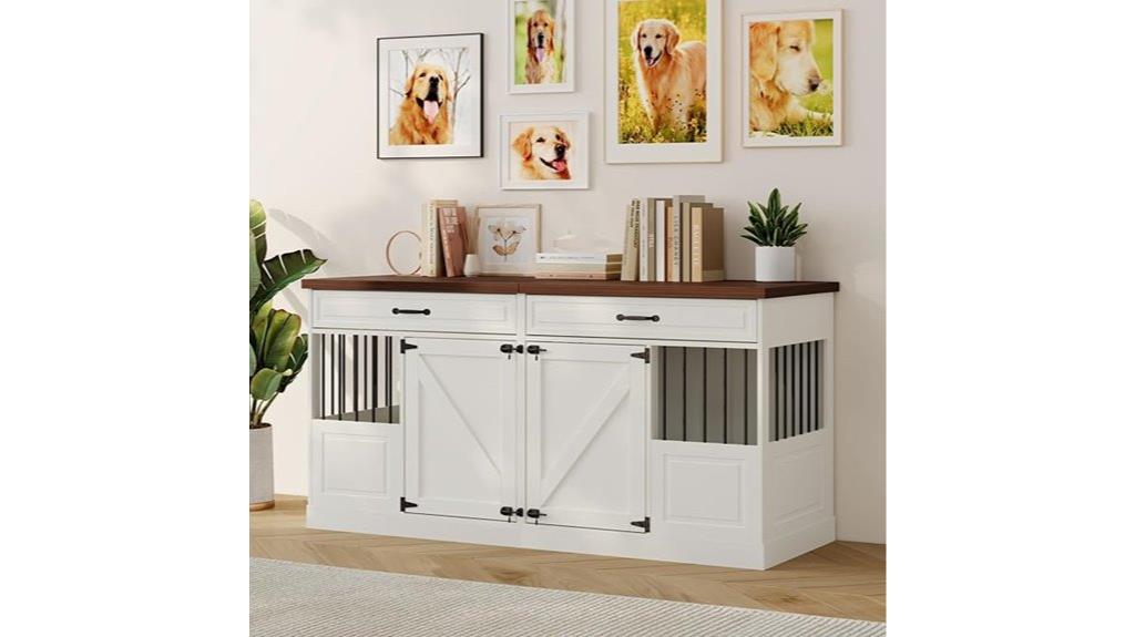 elegant multi functional dog crate