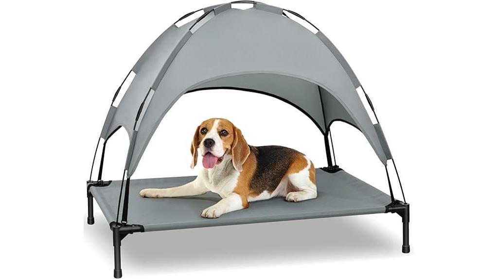 elevated dog bed canopy