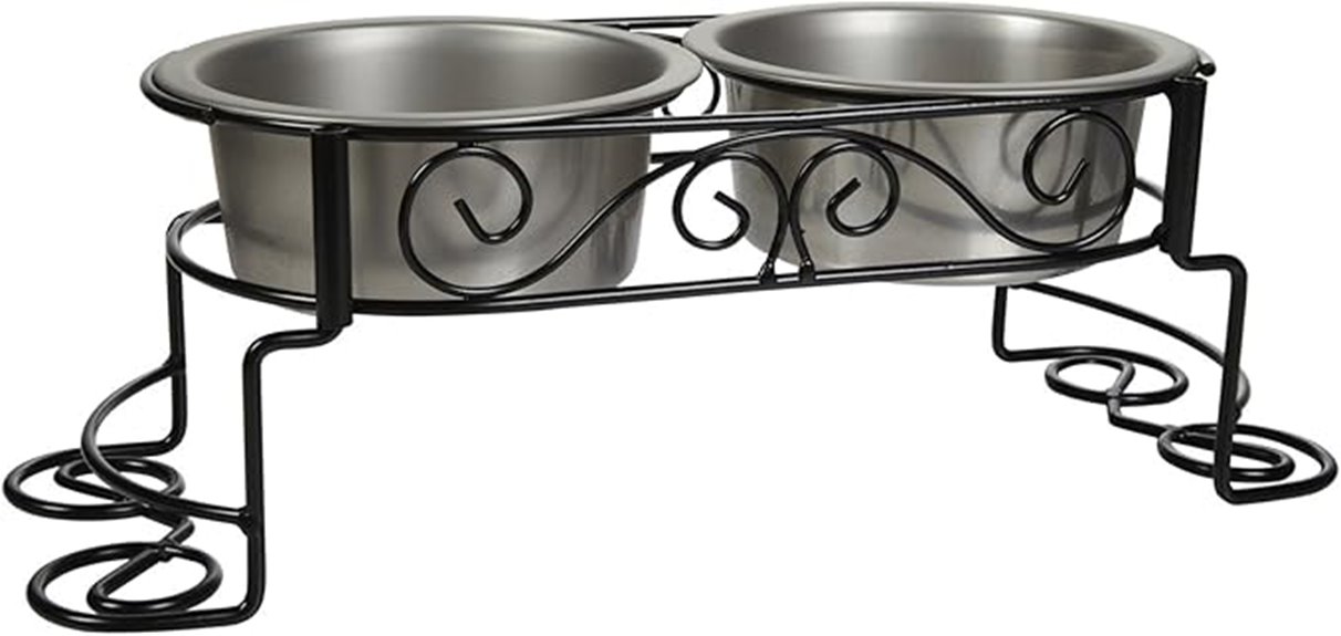 elevated mediterranean pet bowls