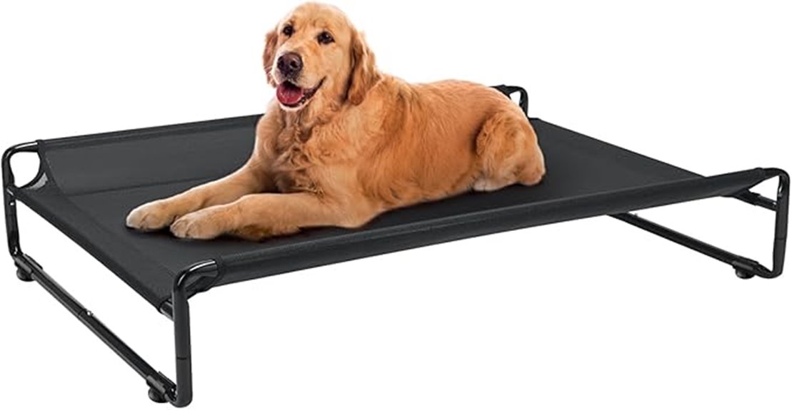 elevated mesh outdoor bed