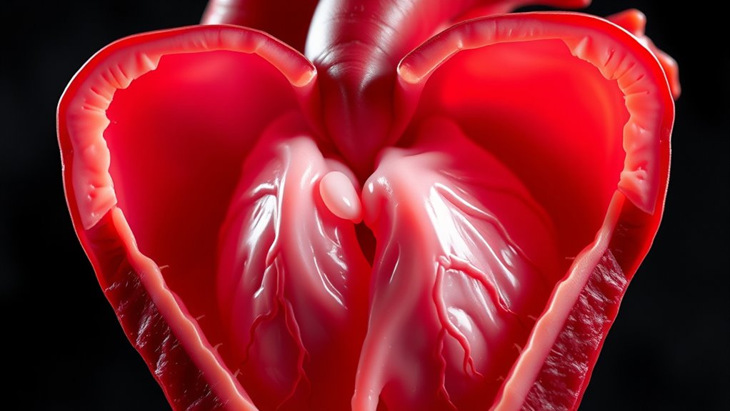 enlarged weakened heart function