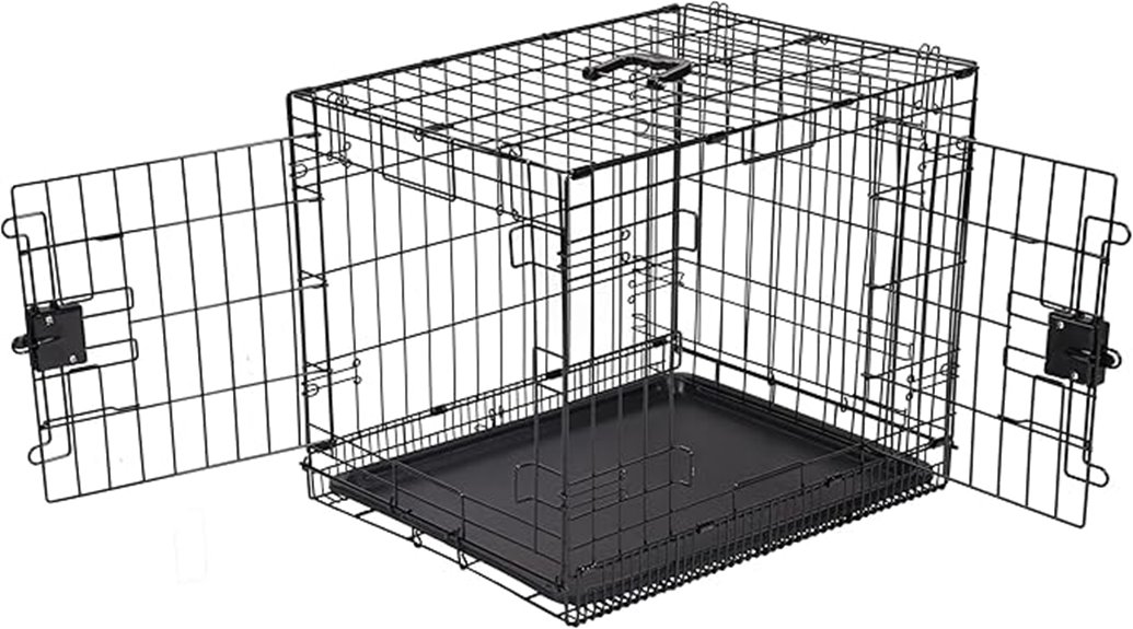 foldable metal dog crate