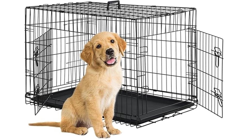 foldable metal dog crate