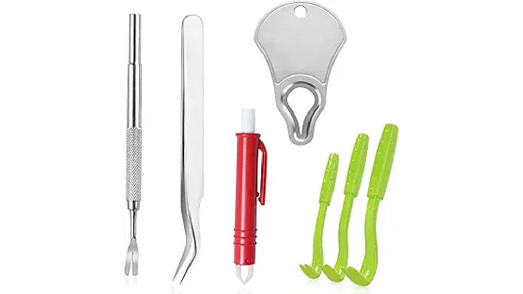 four piece tick removal kit