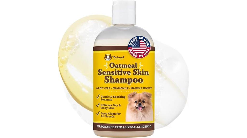 gentle oatmeal dog shampoo