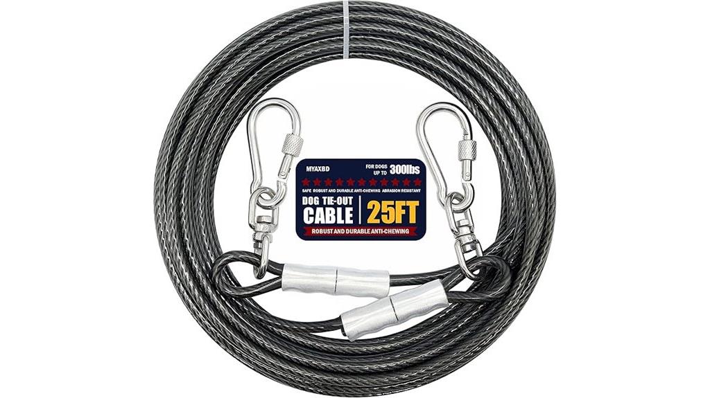 heavy duty 25ft dog cable